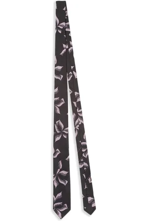 DRIES VAN NOTEN Printed silk tie