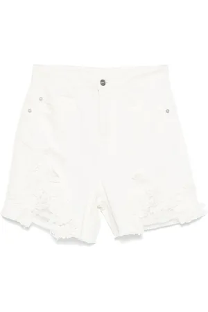 ERMANNO SCERVINO Floral lace appliqué shorts