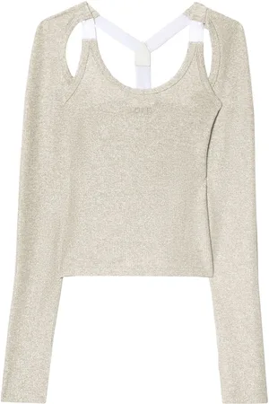 OFF-WHITE Ribbed top