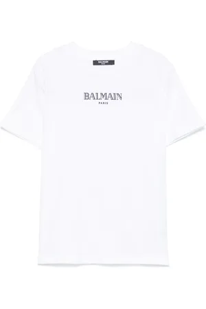 Balmain Flocked-logo T-shirt
