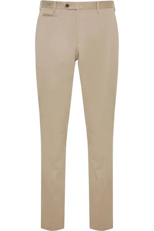 corneliani Pressed-crease tapered trousers