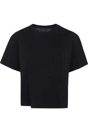 SACAI Jersey-style cotton t-shirt