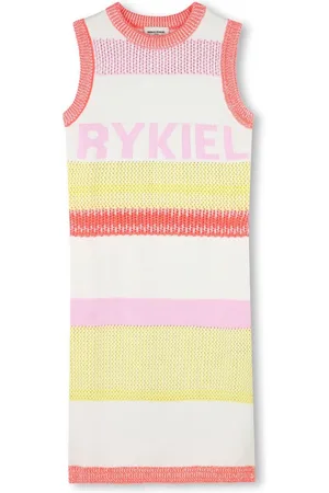 Sonia Rykiel Enfant Logo-embroidered midi dress