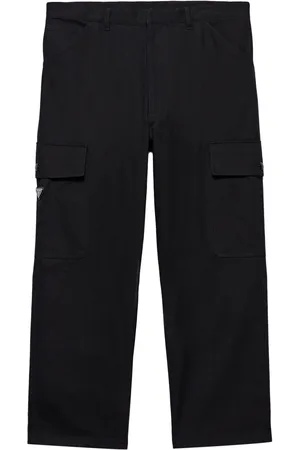 Prada Triangle-logo trousers