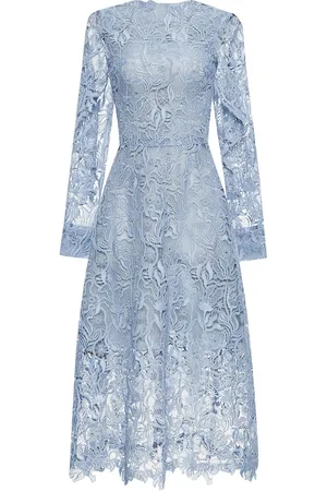 Oscar de la Renta Guipure-lace midi dress