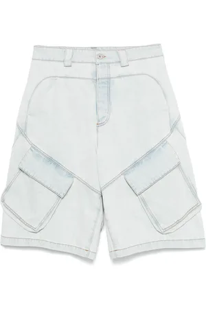 MARCELO BURLON Denim cargo shorts