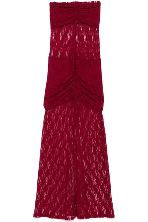 ROTATE Lace maxi dress