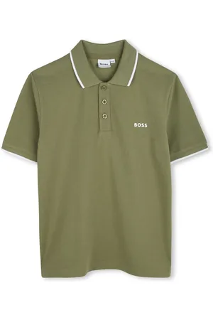 HUGO BOSS Logo-print cotton polo shirt