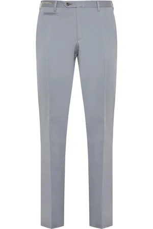 corneliani Pressed-crease tapered trousers