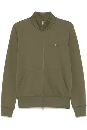GANT Embroidered-logo cardigan