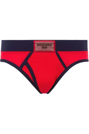 Moschino Logo-appliqué briefs