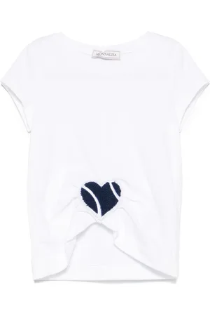 MONNALISA Heart-patch T-shirt