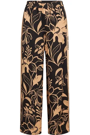 Karl Lagerfeld Printed wide-leg trousers