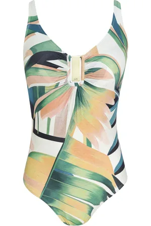 Lygia & Nanny Mirassol leaf-print swimsuit