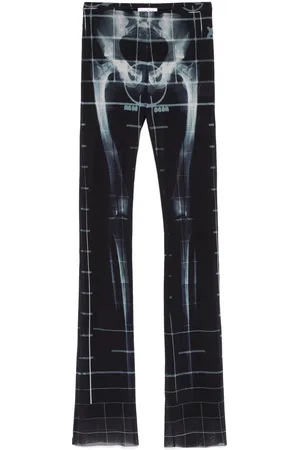 Jean Paul Gaultier Squeletor flared trousers