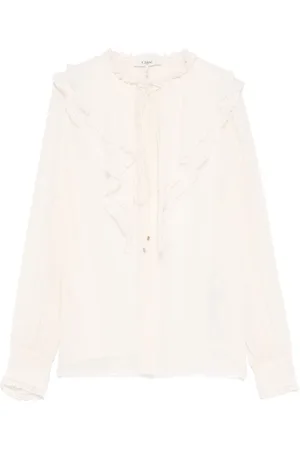 Chloé Ruffled silk blouse
