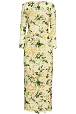 Oscar de la Renta Guipure maxi dress
