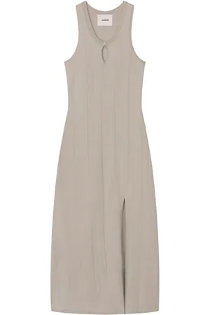 AERON Side-slit midi dress