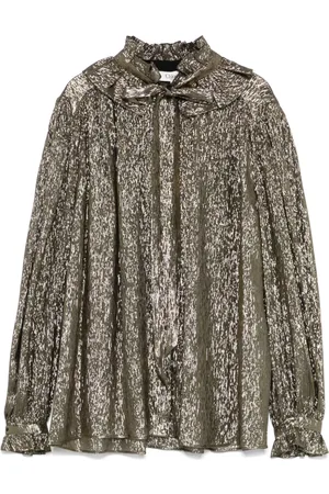 Chloé Lamé-effect blouse