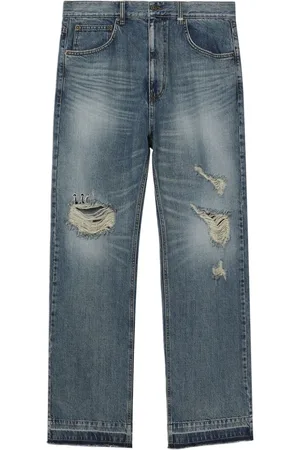 We11 Done Distressed loose-fit jeans