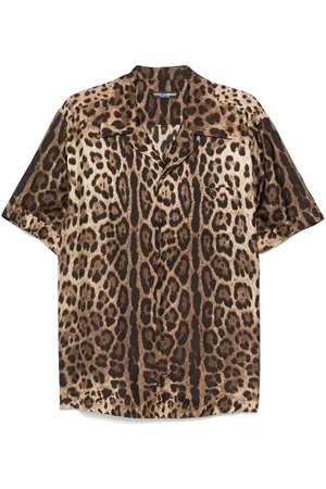 Dolce & Gabbana Leopard-print silk shirt
