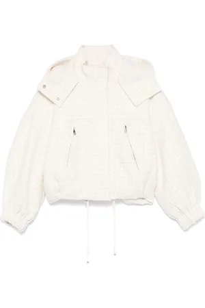 Maje Tweed puffer jacket