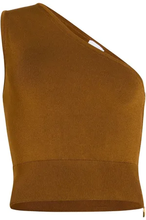 Patou One-shoulder knitted top