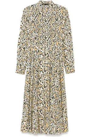 Maje Leopard-print midi dress
