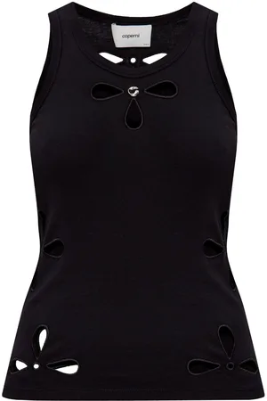 COPERNI Petal-embroidered tank top