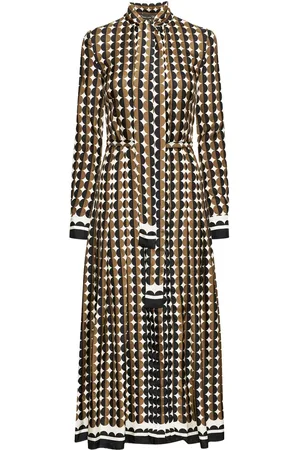 Oscar de la Renta Geometric pattern shirt dress