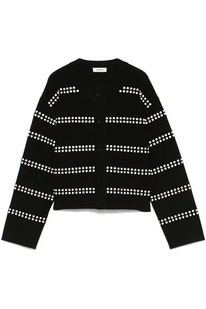 Sandro Stud-embellished cardigan