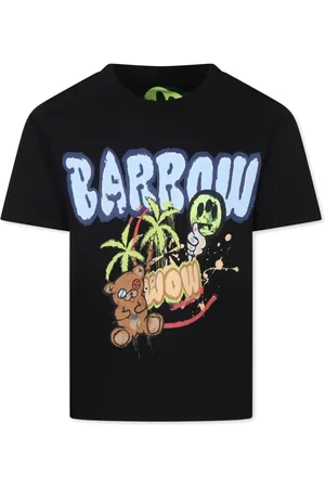 BARROW Printed cotton T-shirt