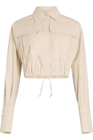 Patou Cropped safari poplin shirt