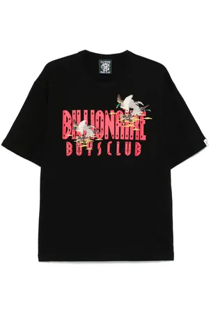 Billionaire Boys Club Duck-embroidered straight-logo T-shirt