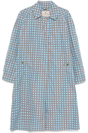 ERMANNO SCERVINO Geometric-print trench coat