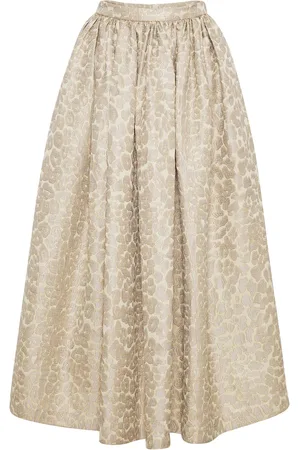 ADAM LIPPES Leopard-jacquard skirt