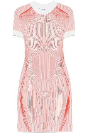 Jean Paul Gaultier The Morphing Pinstripes dress