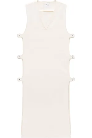 Courrèges Multiple-buckle denim dress