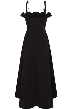 Serafini Ruffle-detail midi dress