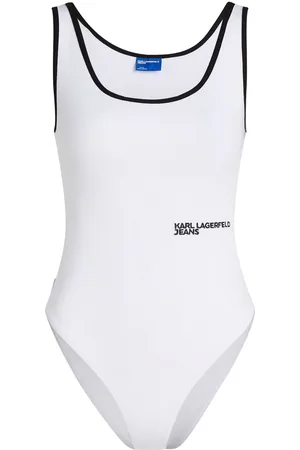 Karl Lagerfeld Logo-embroidered bodysuit