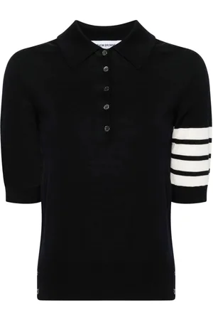 Thom Browne Fine-knit polo top