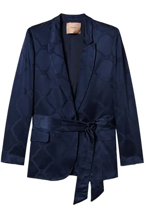 Twin-Set Logo-jacquard blazer