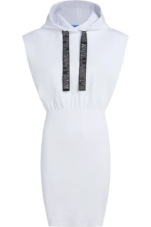 Karl Lagerfeld Sleeveless hooded mini dress