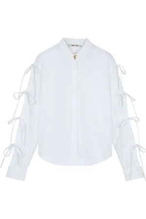 PORTS 1961 Ribbon-detailing shirt