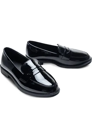 M. Moustache Patent-finish penny loafers