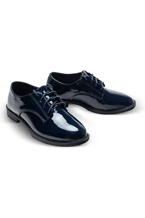 M. Moustache Patent-finish Oxford shoes