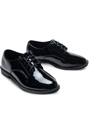 M. Moustache Patent-finish Oxford shoes