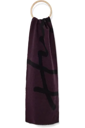 HUGO BOSS Logo-intarsia scarf