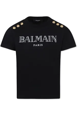 Balmain Logo-embroidered cotton t-shirt