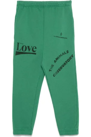 The Animals Observatory Logo-print track pants